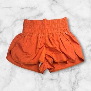 Free People Movement The Way Home Shorts Russet Orange Nylon Sz Medium
